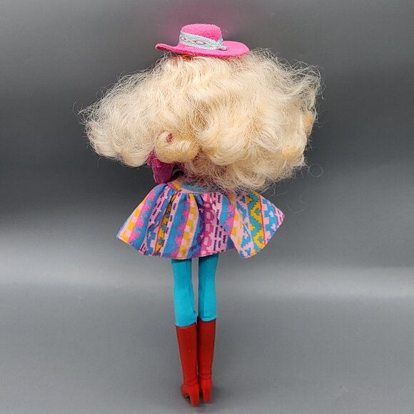Vintage 1989 Barbie Western Fun Doll Mattel Blonde Pink Outfit No Original Boots - Picture 8 of 12